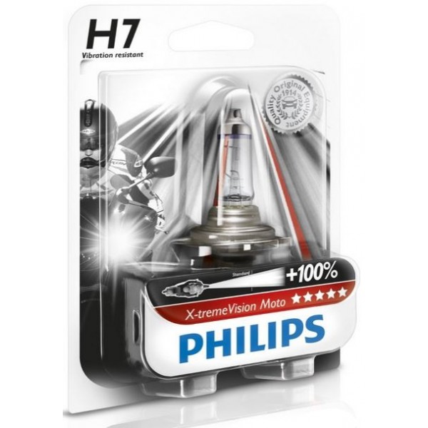 Philips Λάμπα H7 12V 55W X-tremeVision Moto   